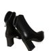 Vintage Martin Short Autumn Winter New High Heels Metal Chunky Heel Pointed Toe Women's Slim Boots_vogvips.com