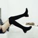 Over-the-Knee Long 2025 Autumn Winter New Slimming Mid-Heel High Round Toe Fashion Stretch Fabric Women's Boots_vogvips.com
