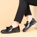 Premium Men's Slip-On Loafers With Tassel Detail – Lightweight Breathable PU Leather Casual Shoes For Summer – Available In Black & Brown_vogvips.com