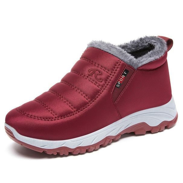 Men's Cotton Shoes Winter New Style Plus Velvet Thick Snow Boots Casual Men's Shoes Short Boots Warm Old Beijing Shoes_vogvips.com
