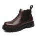 European Warm Series Men's Business Formal Genuine Martin Handmade High-top Leather Shoes British Style Short Boots Autumn Winter_vogvips.com
