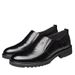 Euro Step Elderly Men's Leather Business British Style Derby Formal Black Casual Shoes Slip-On Soft Sole_vogvips.com