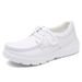 Nurse Shoes Women's Soft Soles White Black Work Shoes Flat Comfortable Light Breathable Rest Idle Little White Shoes_vogvips.com