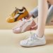 Retro German Training Little White Shoes Female Students Platform Heightening Shoes Casual Street Shooting Shoes_vogvips.com