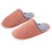 Bubble Cloth Surface, Autumn And Winter, Couple's Home, Indoor, Cow Tendon Bottom With Plush Warm Cotton Slippers, Indoor Anti Slip_vogvips.com