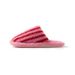 Baotou Contrasting Color Cotton Slippers, Women's Striped Hairy Slippers, Home Ins Plush Slippers_vogvips.com