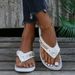 2025 Spring/Summer New Beach Metal Button Slope Heels Fashion Casual Large Size Women's Sandals Slippers_vogvips.com