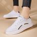 Casual Women In Spring , New Board Breathable Mesh White For Women, Korean Version Trendy Versatile Single Shoes 4Fe_vogvips.com