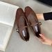 Women's Spring New Style Retro Round-Toe Shallow Mary Jane Shoes With Internal Height Increase, Soft Leather Thick Sole,_vogvips.com