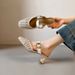 Woven Sandals Women's 2026 Summer New Models With Skirts French Square Head Thick Heel Hollow Outer Wear Bag Head Half Slippers_vogvips.com