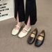 Soft-soled Shallow Mouth Versatile Flat-soled Single Shoes Women's Shoes Lightweight Low-heeled Casual Word Mary Jane_vogvips.com