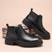 Men's Shoes Platform Casual Leather Shoes Men's High-top Thermal Tooling Martin Boots Chelsea Boots_vogvips.com