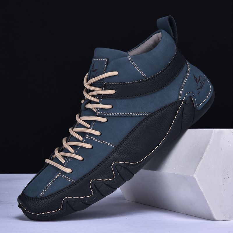 Men's Shoes High Top Martin Boots Warm Men's Casual Boots Sailing Shoes Octopus Shoes_vogvips.com