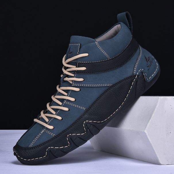 Men's Shoes High Top Martin Boots Warm Men's Casual Boots Sailing Shoes Octopus Shoes_vogvips.com