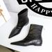 ShoeVault 6383-1 Retro Style Comfortable Height-Increasing Low Heel Wedge Wrinkled Pointed Toe Versatile Trendy Women's Winter_vogvips.com