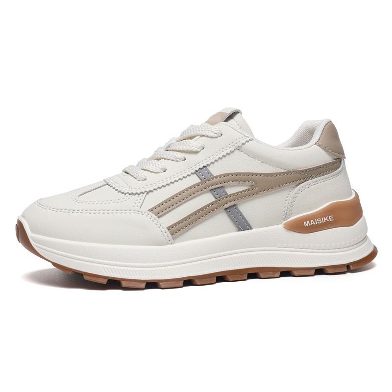 Women's Korean Style Athletic Shoes White Casual Chunky Sneakers Breathable Comfortable Versatile Sneakers for Export And Cross Border Wholesale_vogvips.com