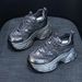thick-soled Dad Shoes Women's Casual Versatile Fabric 9cm Height-increasing Women's Shoes_vogvips.com