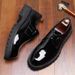 ShoeVault Height-Increasing Thick-Soled Monk Casual Leather For Men 2025 New British Style Derby Shoes Men's Business Formal Wear_vogvips.com