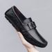 Leather Work Beanie Shoes Men's Casual Overshoes Large Size Leather Shoes Men's Shoes_vogvips.com