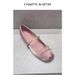 Dance Shoes C Brand 2025 Spring New Chinese Style Single Bowknot Flat Mary Jane Miu Ballet Shoes For Women_vogvips.com