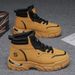 European Warm Series Martin 2025 Autumn New British Style Workwear Yellow Men's High-top Outdoor Waterproof Leather Boots_vogvips.com