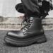 Vintage Martin Boots Men's High-top Locomotive Leather Boots Men's Heavy American Tooling Boots_vogvips.com