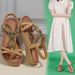 2025 Summer New Bohemian Cross-Border Women's With Rhinestones, Flat Sole, Round Toe, Clip-Toe, Open-Toe Beach Sandals_vogvips.com