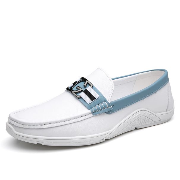 Spring 2026 New Casual Versatile Shoes Genuine Leather Soft Sole Driving Loafers_vogvips.com