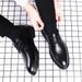 ct Suitable For All Seasons Black Men's Casual Leather Korean Trendy Summer Versatile British Style Height Increasing Business Formal Groom Wedding_vogvips.com