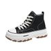 2024 New Women High Top Sneakers Lace-Up Casual Plarform Height Canvas Non-slip Wear Resistant Spring Female Vulcanize_vogvips.com