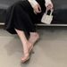 2025 New Large Size Open-Toe Sandals For Women, Summer Outdoor Wear, Fairy Square-Toed Fashion High Heels With Cross_vogvips.com