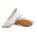 Women's Shoes Brand Women's Black And White Wedge Heel Soft Sole Cowhide Sole Beauty Shoes Flat Spring And Summer Breathable White Shoes Nurse Shoes_vogvips.com