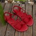 Cross-border Plus-size 43 Size Hollow Sandals With Bow, 2026 Summer Model, Cross-tied Open-toe Women's Shoes For Outdoor_vogvips.com