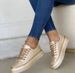 Women's Large Size 23 Thick Bottom Chain Sports Style Low Top Casual Shoes Leather Lace-Up Single Shoes American Design_vogvips.com