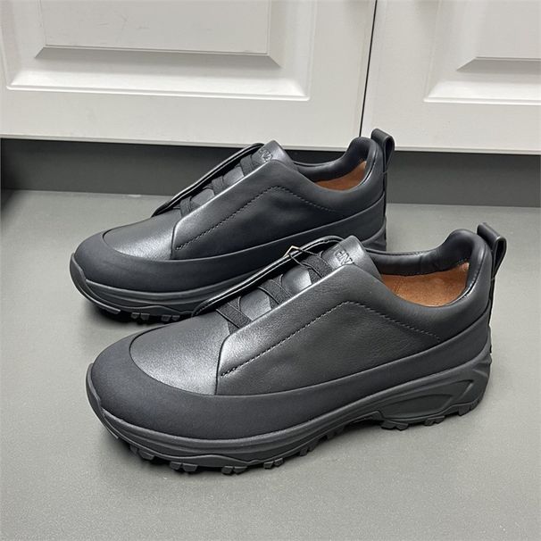 New Men's Shoes From Zz Brand For Foreign Trade, Genuine Leather Suede Casual Shoes, Fashionable And Trendy Slip-On_vogvips.com
