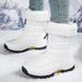 Northeast Winter Outdoor For Waterproof Non-Slip Fleece-Lined Thickened Warm Cotton Shoes Women Snow Country Tour Ski_vogvips.com
