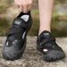 Men's Summer Sandals, Youth Casual Breathable Outdoor Slippers, Closed-toe Soft-soled Dad Shoes, Beach Shoes_vogvips.com
