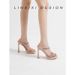 Fashionable Waterproof Platform High-heeled Sandals Petite Women, Comfortable For The Feet, With A High-end French Style_vogvips.com
