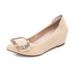 Mom Summer Rhinestone 2026 Spring Autumn New Style Hidd Loafers Pointed Toe Wedge Heel Black Office Work Shoes For_vogvips.com