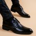 TerraStride Summer Youth Korean Style British Pointed Toe Lace-up Leather Height Increasing Casual Wedding Business Formal Trendy_vogvips.com