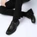 Euro Step British Style Cowhide Brogue Casual Leather For Men Business Formal Round Toe Lace-Up Korean Trend Fashion Men's Shoes_vogvips.com