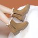 Cowhide Snow Boots For Women, Winter With Added Fleece And Thick Short Boots Made Of Genuine Leather, Anti Slip, Wool And Fur Integrated Cotton Shoes_vogvips.com