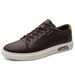 Leather Board Shoes Men's Casual Board Shoes Comfortable Work Casual Shoes Lace-up Casual Men's Shoes_vogvips.com
