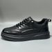 Men's Sneakers Autumn 2024 New Genuine Leather White Youth Versatile Trendy Thick Sole Lightweight Slip-On Casual Shoes_vogvips.com