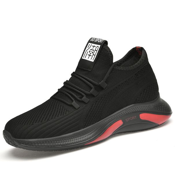 Hollow Invisible Heightening Shoes Men's Inner Heightening Men's Shoes Breathable Mesh Hollowed Board Shoes Sports Shoes Men's Shoes_vogvips.com