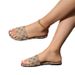 Large Flat Flat Embroidered Slippers Women Wear Light Beach Sandals Over Round Heads_vogvips.com