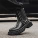 European Warm Series 2025 Autumn New Men's Fashion Trend Versatile Square Toe Thick Sole Zipper Design Mid-Calf Martin Boots_vogvips.com