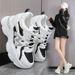 2025 New Women's Casual White Sneakers Fashion Thick Sole Dad Shoes Comfortable Lightweight Walking Shoes_vogvips.com