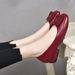 Women's Moccasins Soft Soled Slip on Square Toe Breathable Versatile Comfortable Shoes for Spring Autumn Middle-Aged And Elderly_vogvips.com