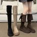 Platform Tube Riding For Women 2025 Autumn Winter New Versatile Fleece-Lined High Heel Over-the-Knee Two-Way Wear Long_vogvips.com